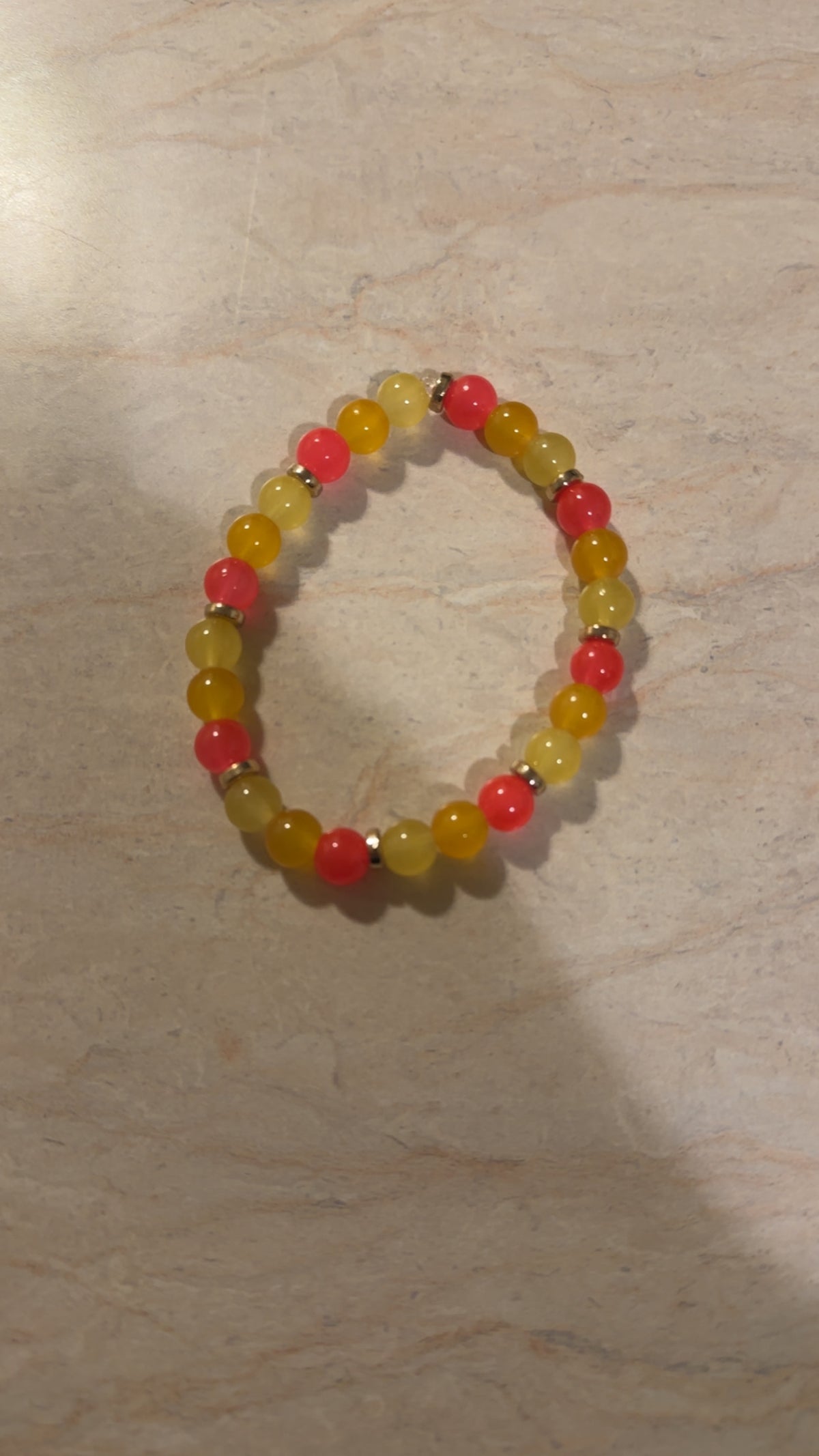 Sunset Glow Beaded Bracelet